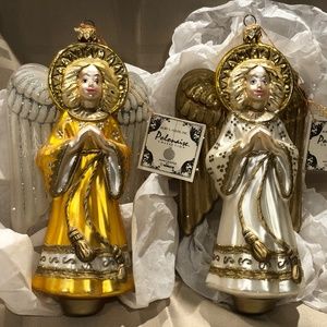 Polonaise Collection Hand Painted Angel Ornaments